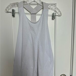 ALO Yoga white Sleeveless Backless Tank Top